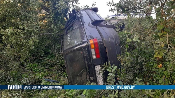 В Пинском районе 18-летняя девушка не справилась с управлением автомобиля