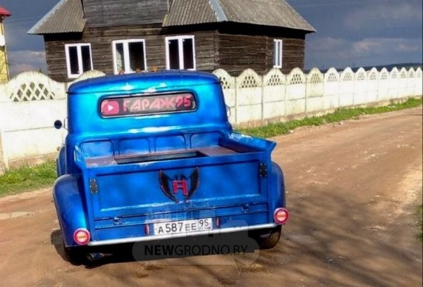 Из Чечни в Беларусь приехал уникальный ЗИЛ 130, скрещенный с Mercedes W220