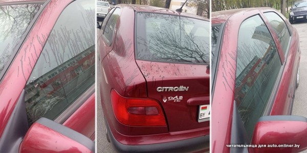 Кто-то облил десятки припаркованных машин гидравлическим маслом. Виновник попал на видео?