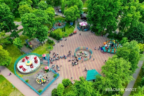 
                Как выглядит с высоты брестский парк культуры и отдыха
            