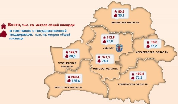 В Беларуси за 5 месяцев построили 16,2 тыс. новых квартир В Беларуси за 5 месяцев построили 16,2 тыс. новых квартир