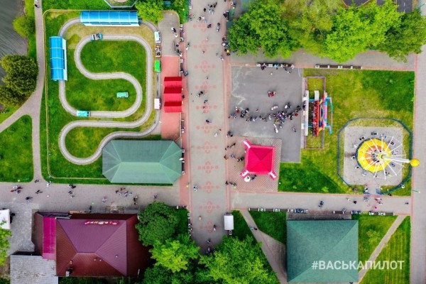 
                Как выглядит с высоты брестский парк культуры и отдыха
            