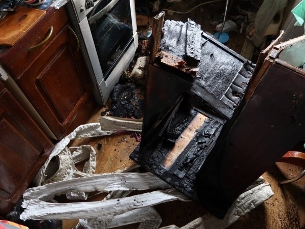 В Ганцевичах горела квартира в многоэтажке