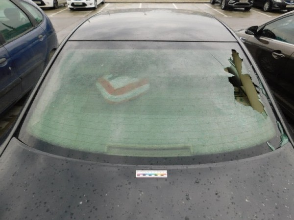 Белорус поленился отнести бутылку в мусорное ведро и выбросил ее в окно. Итог – припаркованный под окнами автомобиль разбит