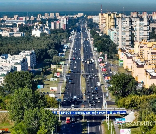Въезд в Брест с высоты
Въезд в Брест с высоты