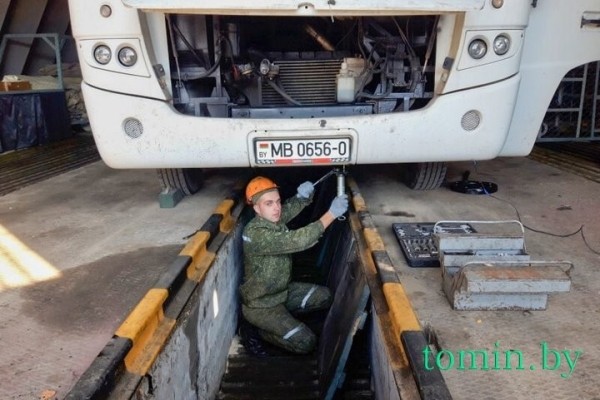 Как брестские ракетчики переводят технику на зимний период эксплуатации