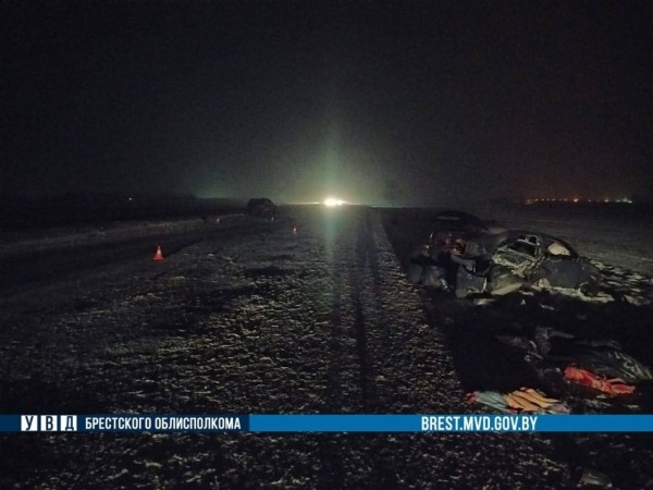 Страшное ДТП произошло в Брестской области: один погибший, четверо пострадавших