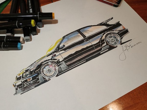 Белорус собрал реплику Ford Cosworth RS500 на собственный лад