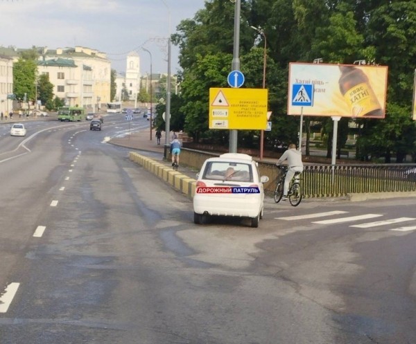 
                Очевидец: Сегодня на путепроводе возле ЖД вокзала в Бресте
            