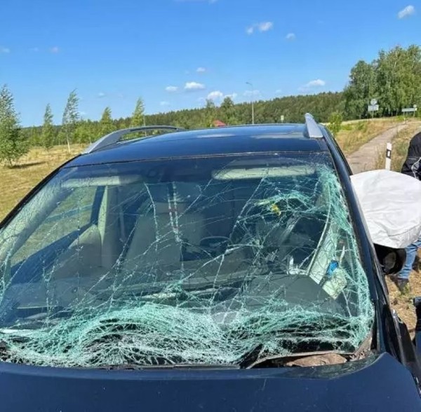 Под Минском Lexus напоролся на отбойник – водитель в реанимации