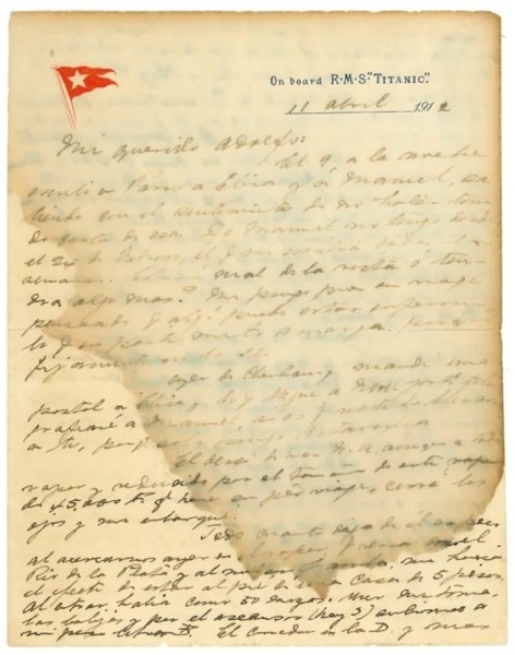 На аукционе продали последнее письмо с «Титаника». За сколько? На аукционе продали последнее письмо с «Титаника». За сколько?