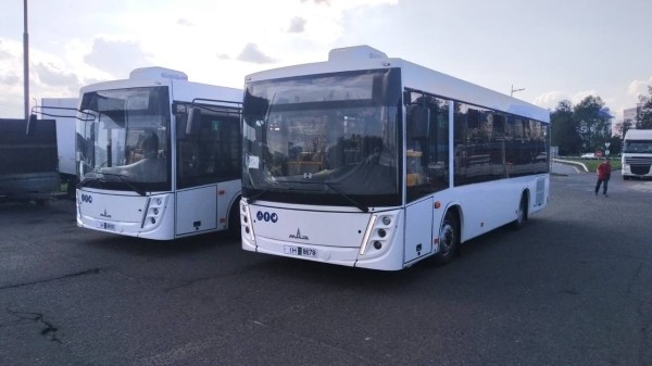 Два новых автобуса МАЗ в Бресте