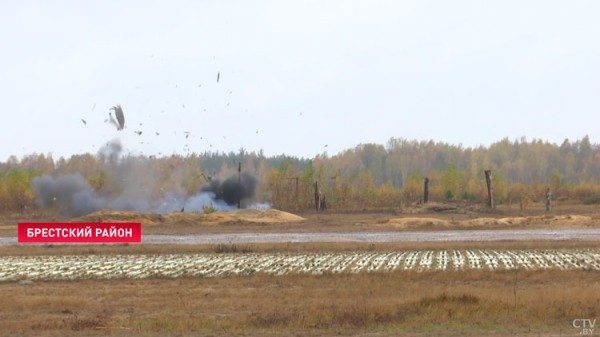 Специалисты комитета судебных экспертиз изучили взрывы разной мощности на полигоне под Брестом