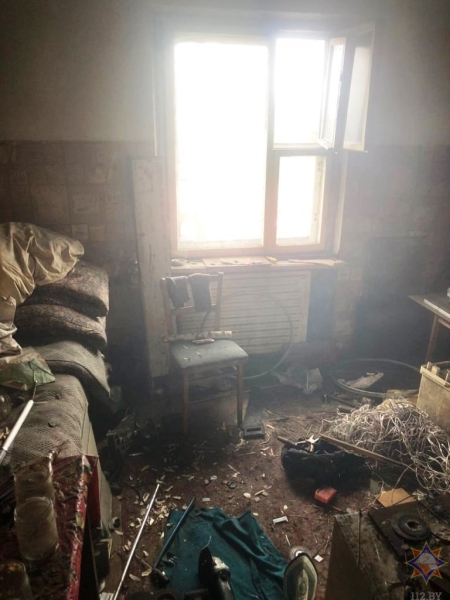 В Ивацевичском районе горела квартира