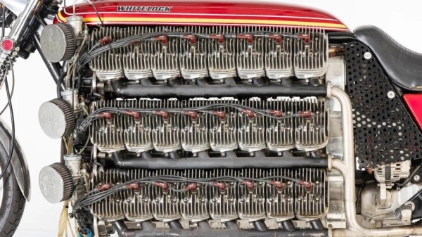 Мотоцикл-рекордсмен с 48-цилиндровым мотором выставили на аукцион