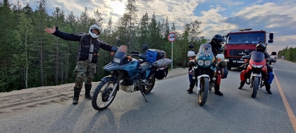 Белоруска на мотоцикле побывала на Баренцевом море