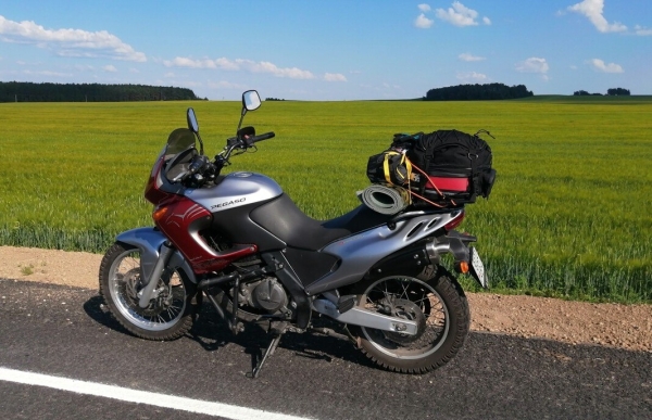 Белоруска на мотоцикле побывала на Баренцевом море