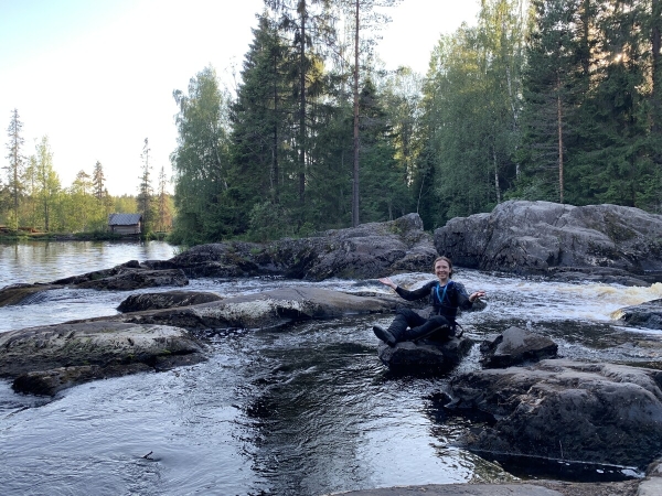 Белоруска на мотоцикле побывала на Баренцевом море